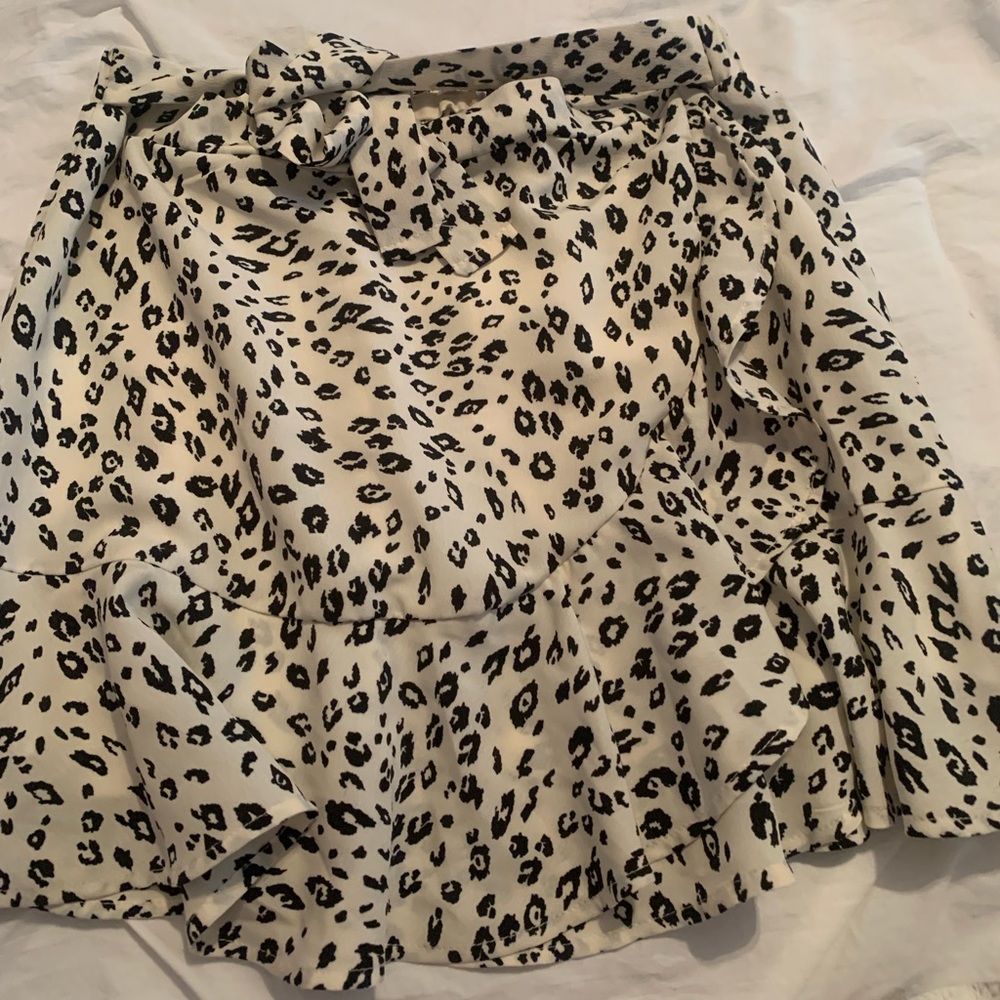 altard state leopard print skirt